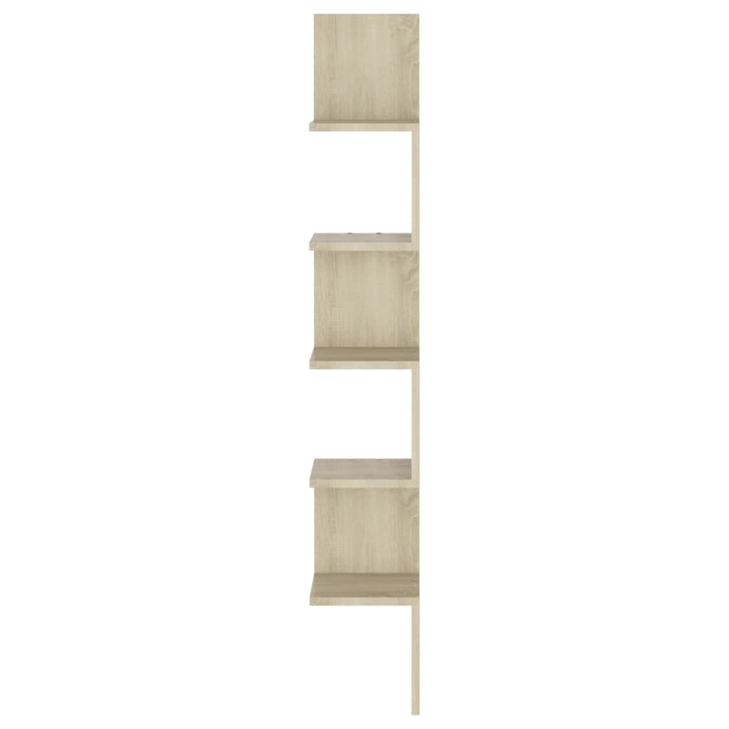 Wall Corner Shelf Sonoma Oak Engineered Wood