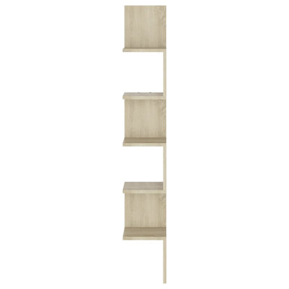 Wall Corner Shelf Sonoma Oak Engineered Wood