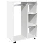 White Wardrobe 80cm Engineered Wood Shelves | HomeAndLiving