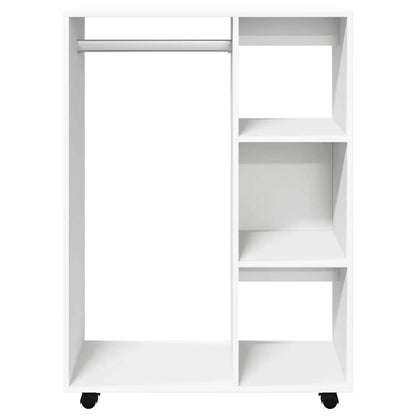 White Wardrobe 80cm Engineered Wood Shelves | HomeAndLiving