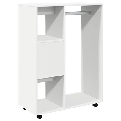 White Wardrobe 80cm Engineered Wood Shelves | HomeAndLiving