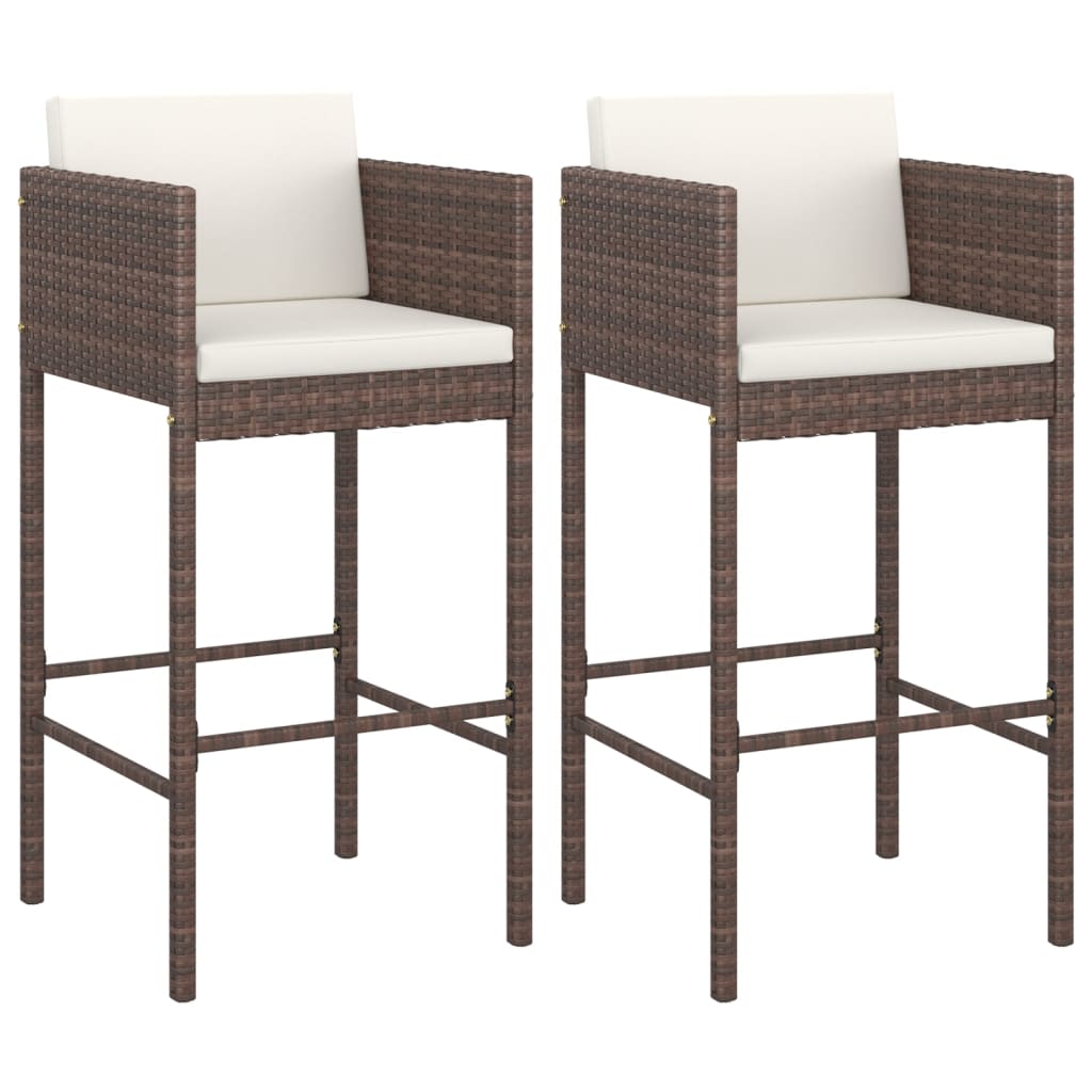 Contemporary Bar Stools 2 pcs with Home Decor Accent Garden Leisure 