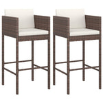 Contemporary Bar Stools 2 pcs with Home Decor Accent Garden Leisure