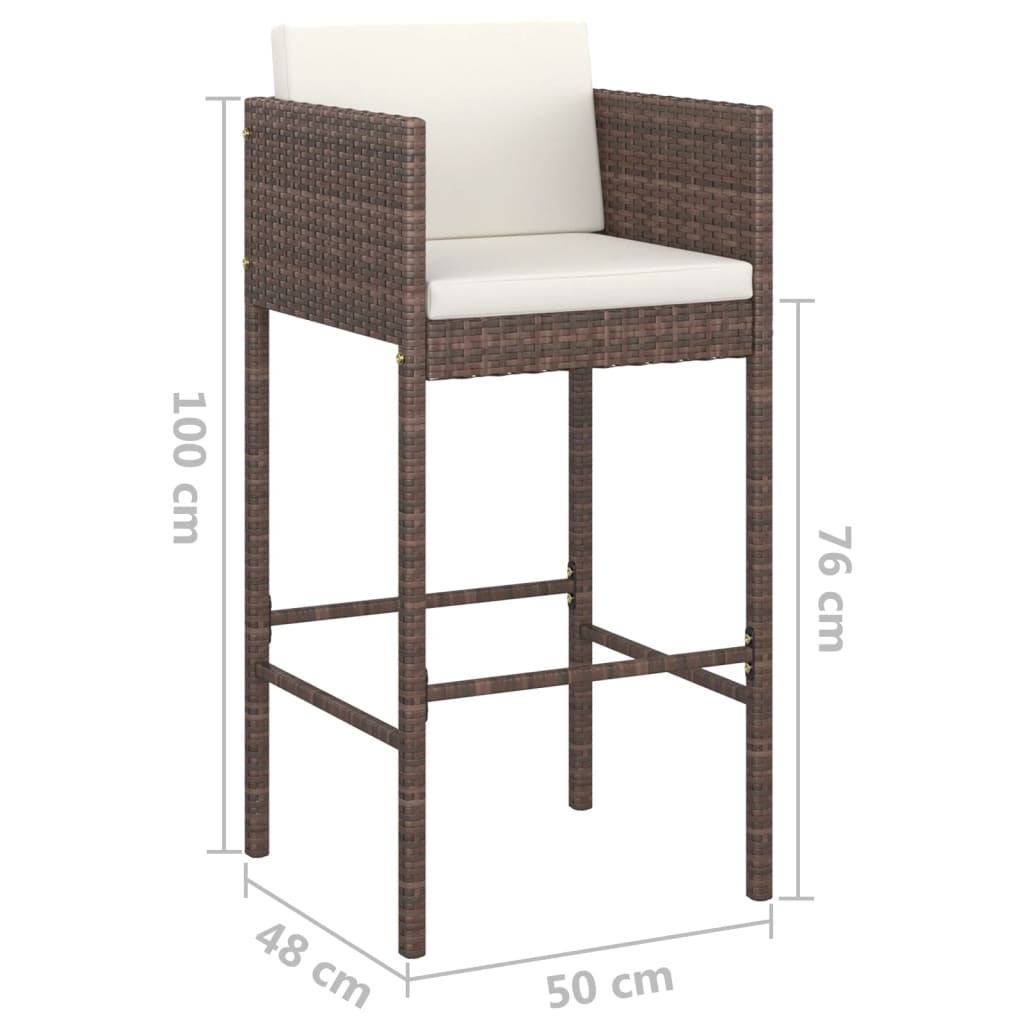 Contemporary Bar Stools 2 pcs with Home Decor Accent Garden Leisure 