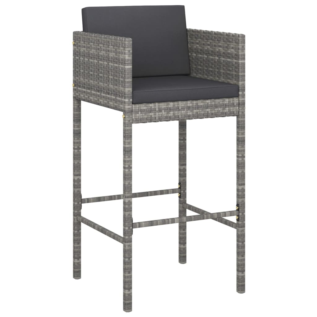 Comfortable Bar Stools 2 pcs with Patio Setup Modern Living 