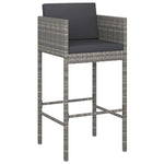 Comfortable Bar Stools 2 pcs with Patio Setup Modern Living