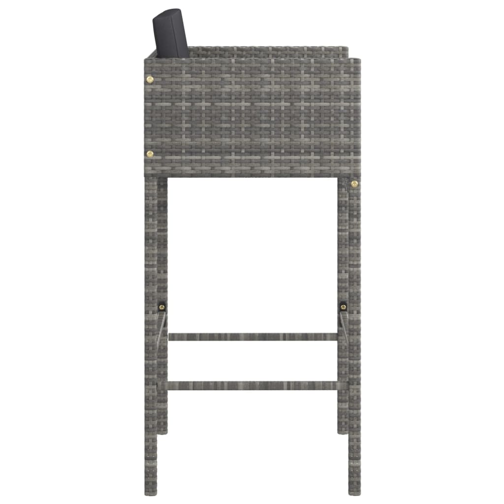 Comfortable Bar Stools 2 pcs with Patio Setup Modern Living 