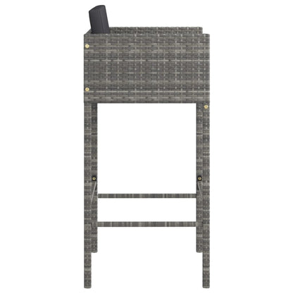 Comfortable Bar Stools 2 pcs with Patio Setup Modern Living 