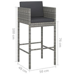 Comfortable Bar Stools 2 pcs with Patio Setup Modern Living