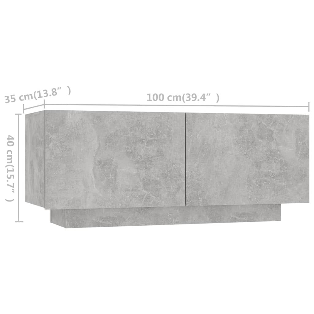 TV Cabinet RGB LED Lights 200cm Concrete Grey | HomeAndLiving