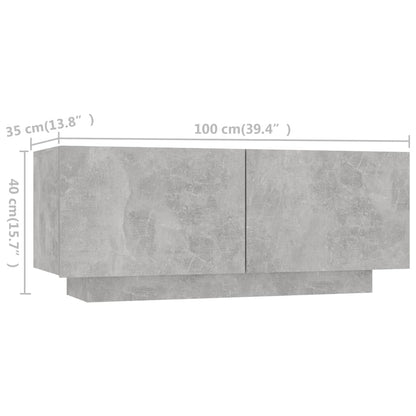TV Cabinet RGB LED Lights 200cm Concrete Grey | HomeAndLiving