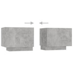 TV Cabinet RGB LED Lights 200cm Concrete Grey | HomeAndLiving