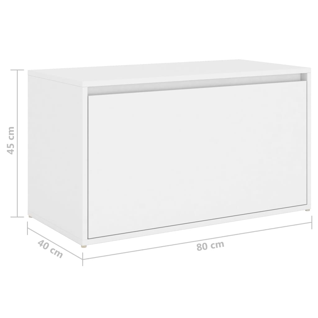 Hall Bench White Drawer Entryway Storage | HomeAndLiving