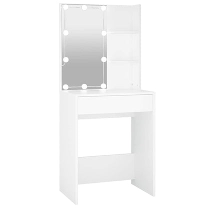 LED Dressing Table White Makeup Vanity | HomeAndLiving