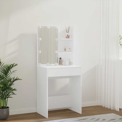 LED Dressing Table White Makeup Vanity | HomeAndLiving