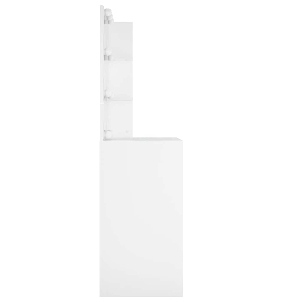 LED Dressing Table White Makeup Vanity | HomeAndLiving