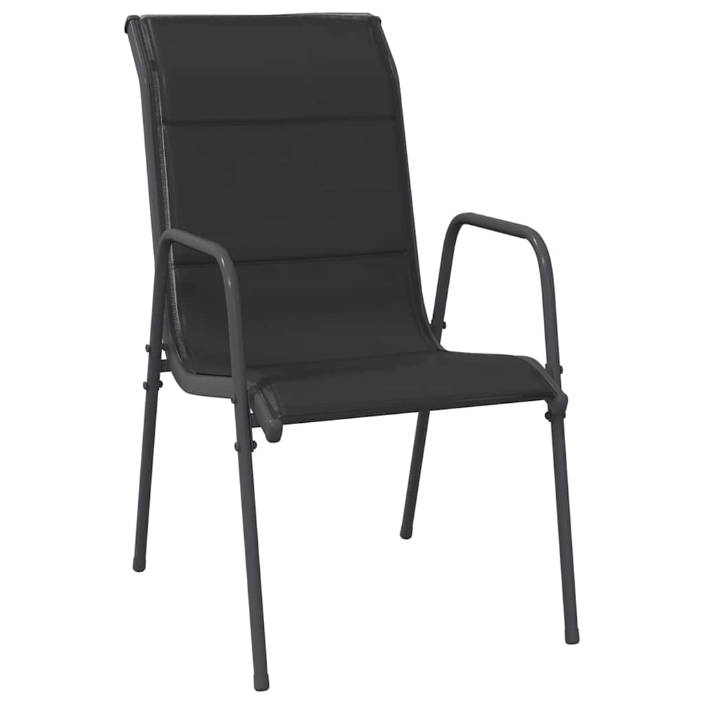 Refined Garden Chairs 4 pcs Steel Outdoor Retreat Patio Relax 