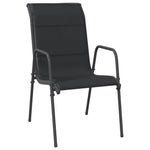 Refined Garden Chairs 4 pcs Steel Outdoor Retreat Patio Relax