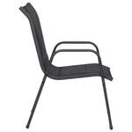 Refined Garden Chairs 4 pcs Steel Outdoor Retreat Patio Relax