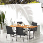 Refined Garden Chairs 4 pcs Steel Outdoor Retreat Patio Relax