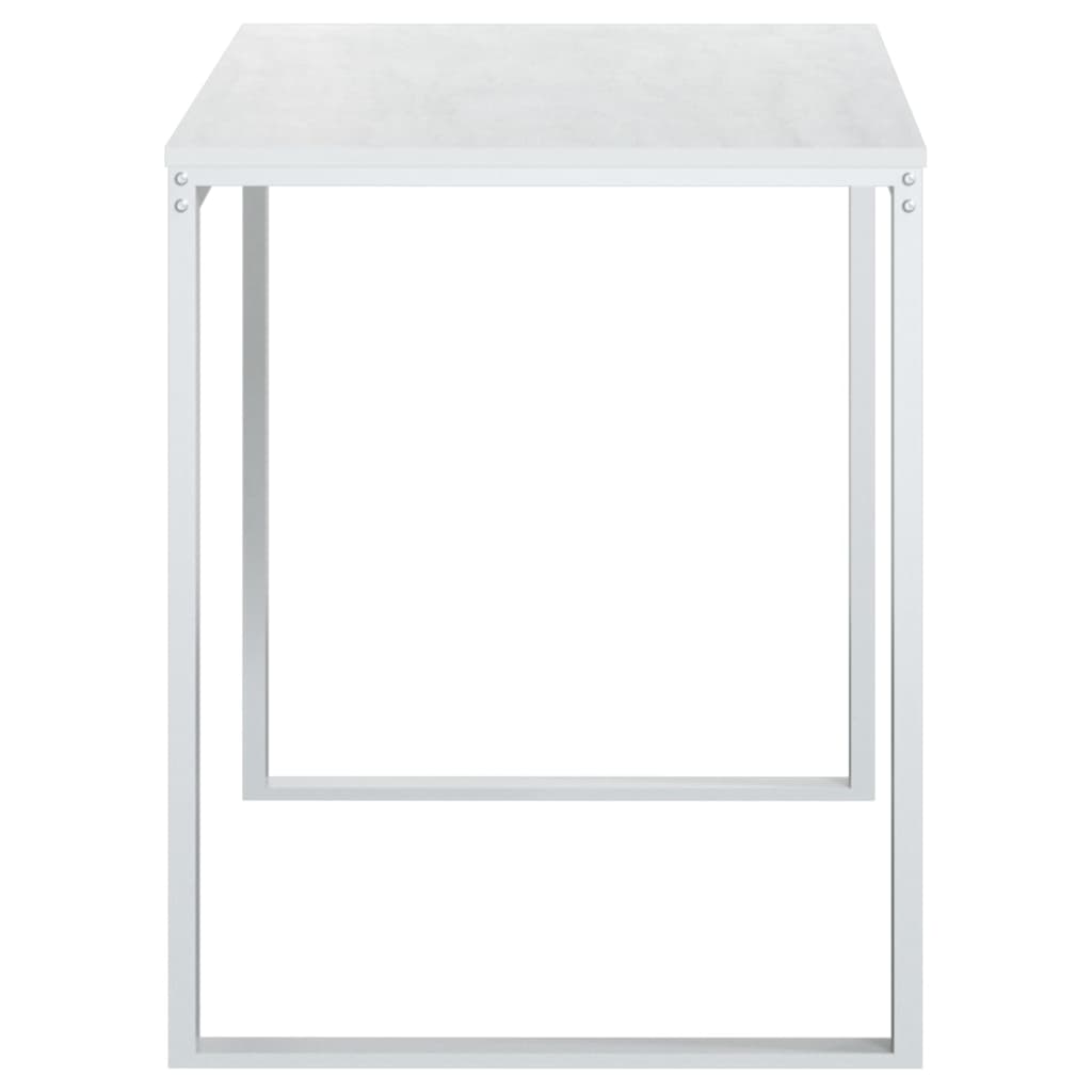Computer Desk White Engineered Wood