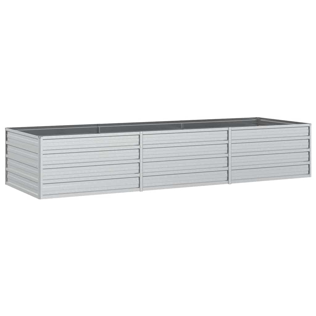 Galvanised Steel Raised Garden Bed 240x80cm | HomeAndLiving