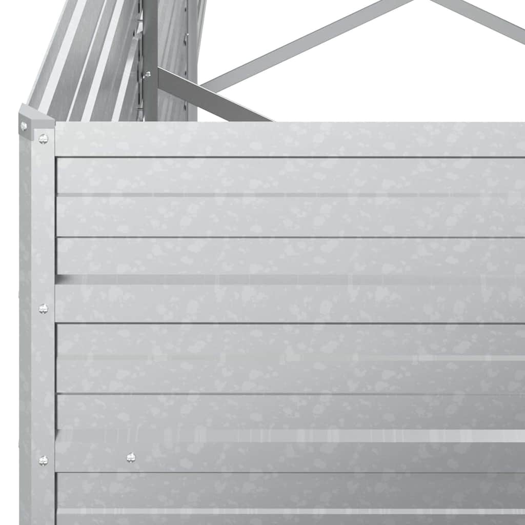 Galvanised Steel Raised Garden Bed 240x80cm | HomeAndLiving