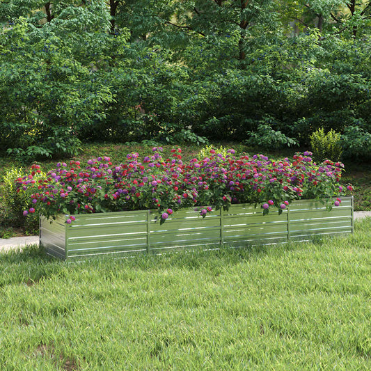 Galvanised Steel Raised Garden Bed 320cm | HomeAndLiving