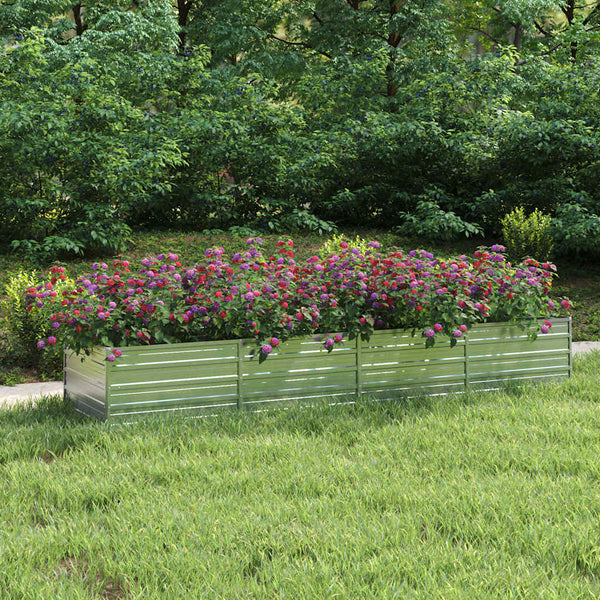  Galvanised Steel Raised Garden Bed 320cm | HomeAndLiving