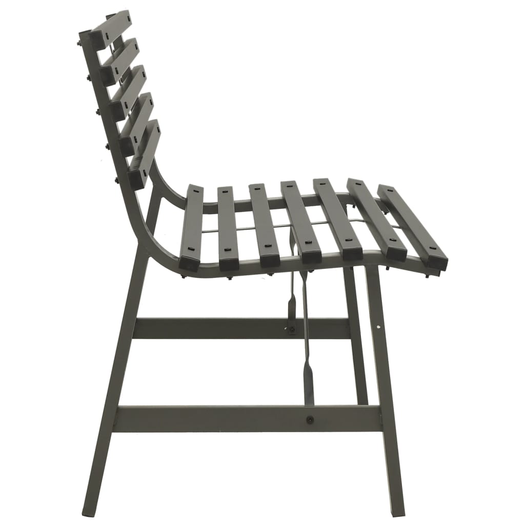 Garden Bench Steel Black