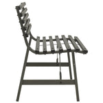Garden Bench Steel Black