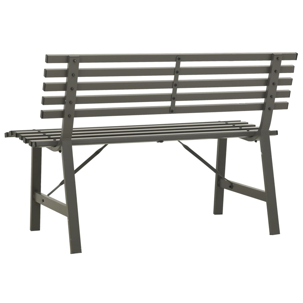 Garden Bench Steel Black