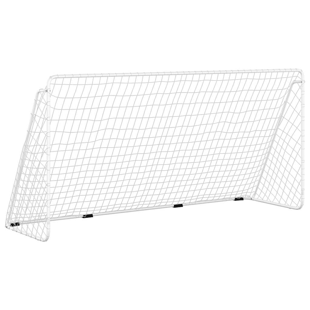Football Goal Net Full Size 366cm Steel | HomeAndLiving