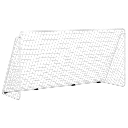 Football Goal Net Full Size 366cm Steel | HomeAndLiving