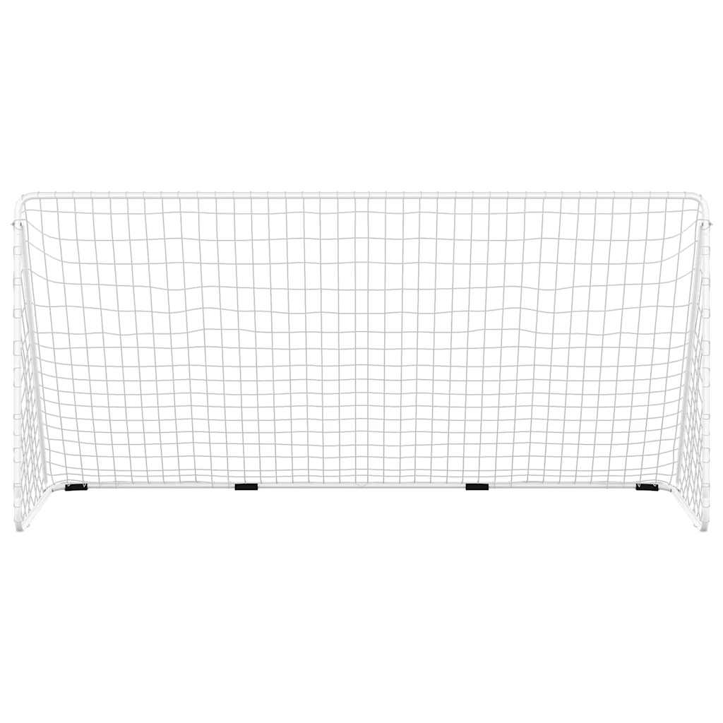 Football Goal Net Full Size 366cm Steel | HomeAndLiving