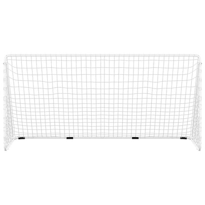 Football Goal Net Full Size 366cm Steel | HomeAndLiving