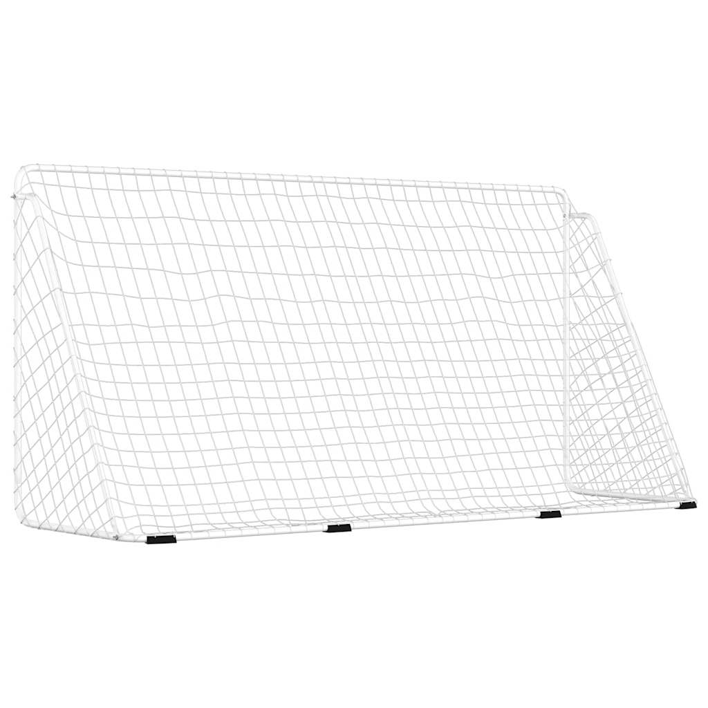 Football Goal Net Full Size 366cm Steel | HomeAndLiving