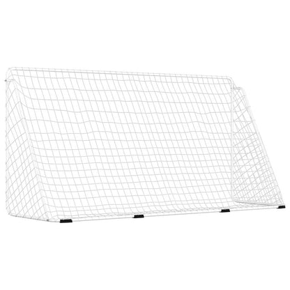 Football Goal Net Full Size 366cm Steel | HomeAndLiving