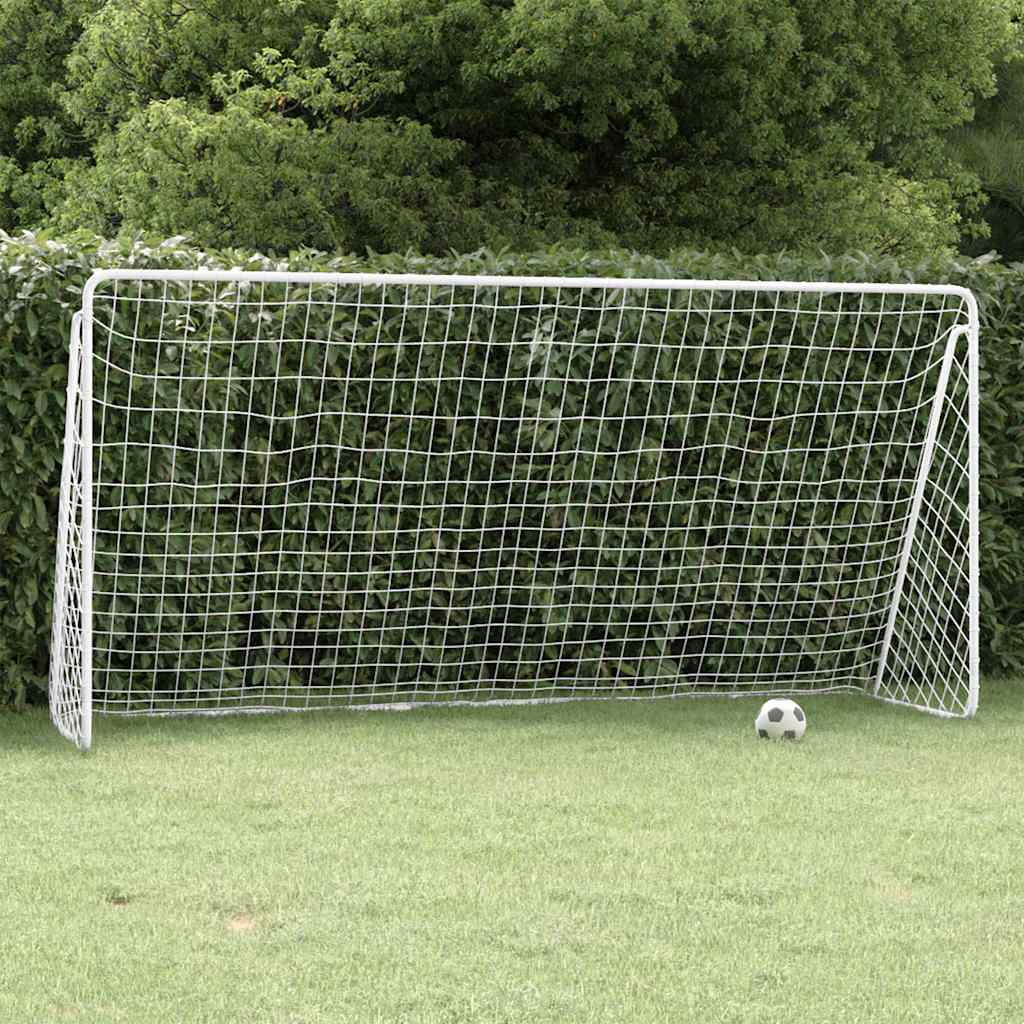 Football Goal Net Full Size 366cm Steel | HomeAndLiving