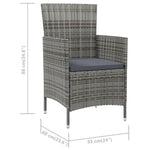 Versatile Garden Chairs with Cushions 2 Relaxing Seating Urban Style