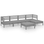 Contemporary 6 Piece Garden Lounge Set Daily Living Essential Outdoor Living