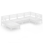 Minimalist 6 Piece Garden Lounge Set Relaxing Seating Evening