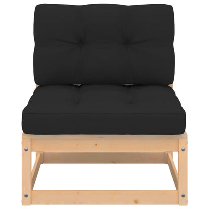 Pinewood Tranquility: 6-Piece Garden Lounge Set with Cozy Cushions