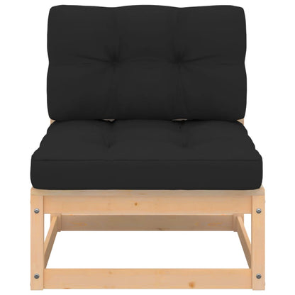Pinewood Haven: 5 Piece Garden Lounge Set with Cozy Cushions
