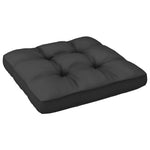 Anthracite Elegance: 9-Piece Pinewood Garden Lounge Set with Plush Cushions