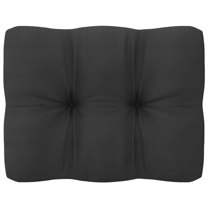 Anthracite Elegance: 7-Piece Pinewood Garden Lounge Set with Plush Cushions