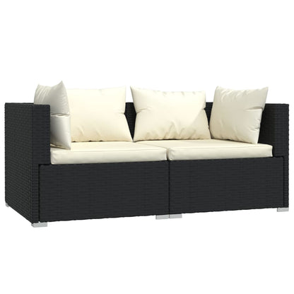 Durable 2 Seater Sofa with Cushions Daily Living Essential Evening 