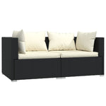 Durable 2 Seater Sofa with Cushions Daily Living Essential Evening