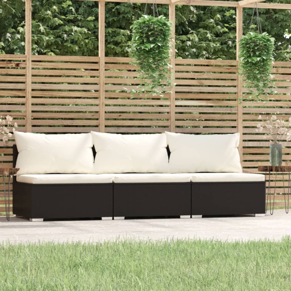 Premium 3 Seater Sofa with Cushions Daily Living Essential Essentials 