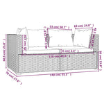 Minimalist 3 Piece Garden Lounge Set Relaxing Seating Summer